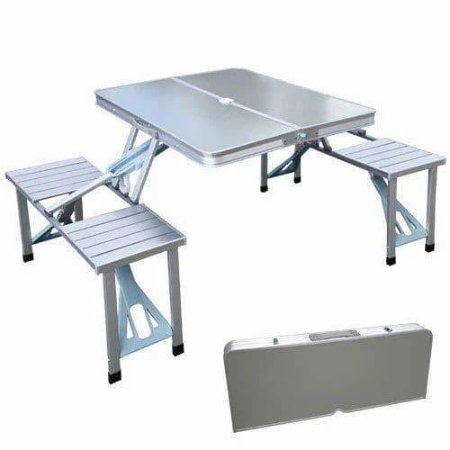 Portable Folding Picnic Table Set with 4 Benches